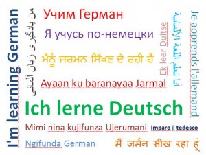 Wordcloud lerne deutsch